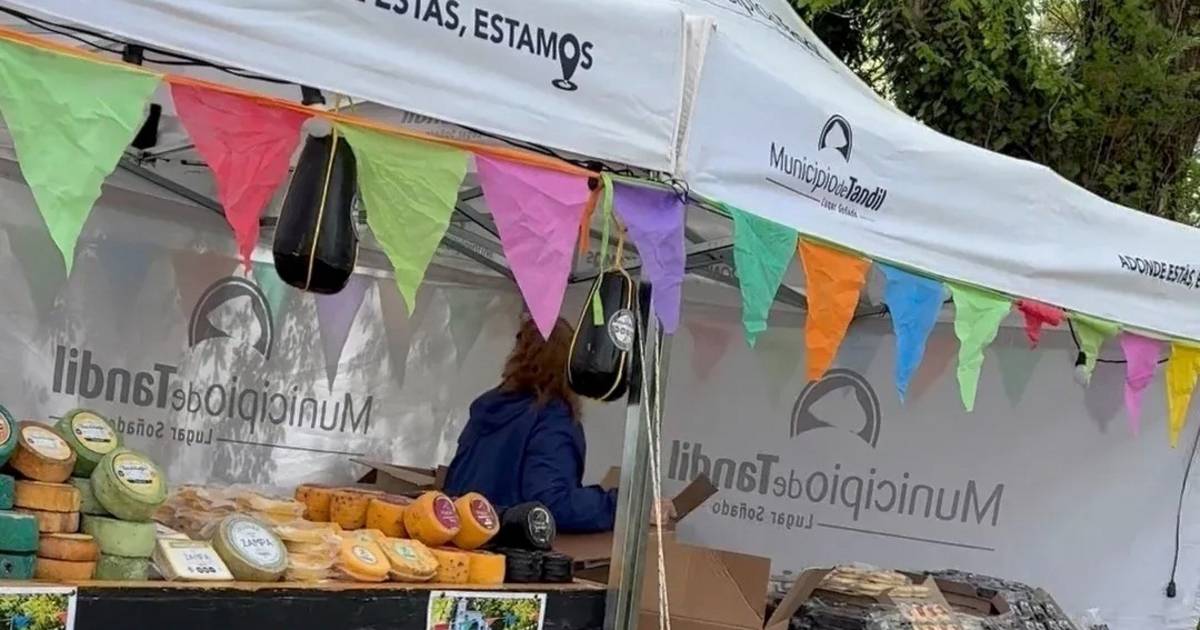 Stands de productores tandilenses mostrando alimentos y artesanías durante Expotan 2026
